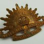 Large WW1 WW2 Australian AIF Rising Sun Hat Badge Stokes & Sons Melbourne LAYBY