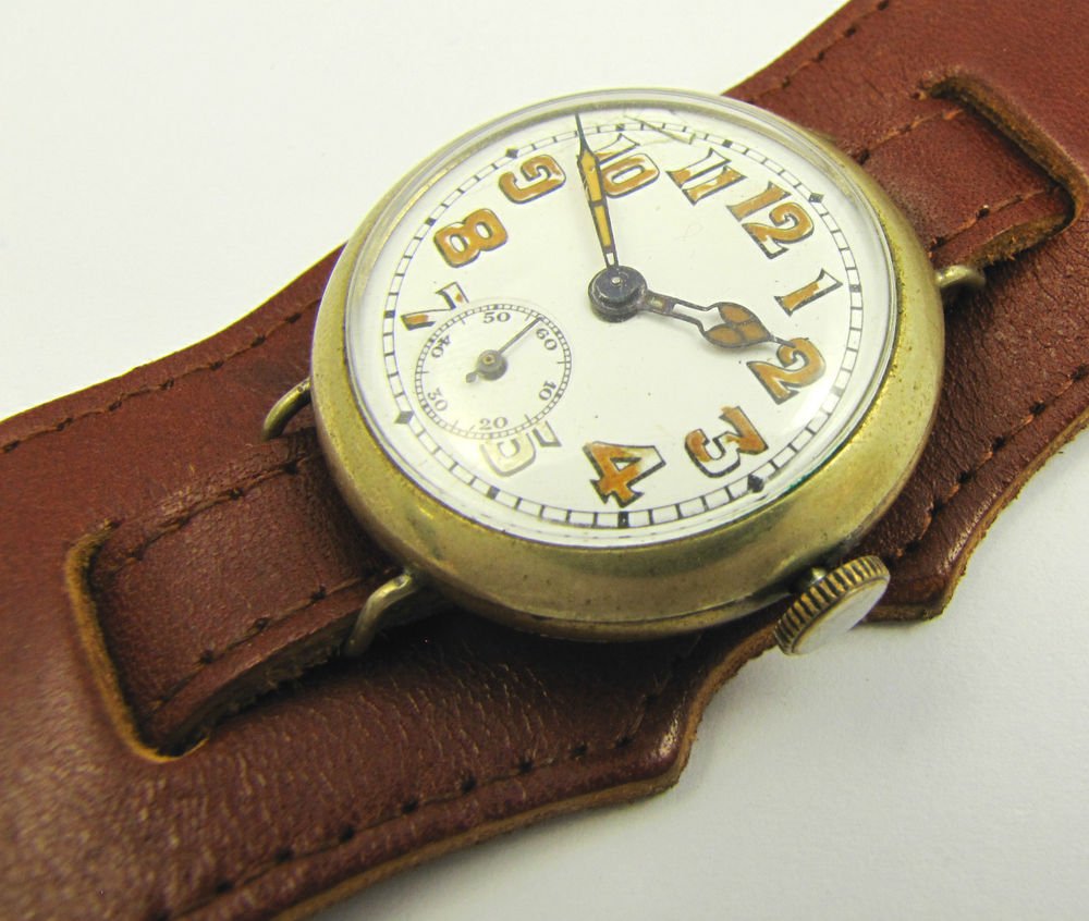 Original Nimra Swiss WW1 Trench Wrist Watch on Leather Strap LAYBY AVAI