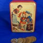 Antique tin automated Money box with coin counter & coins auto opens LAYBY AVAIL