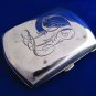Antique 1900 E P Sterling Silver Cigarette Case gold gilt DL Monogrammed LAYBY