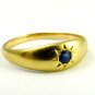 Antique Gold Ring with Single Set Central Sapphire  LAYBY AVAILABLE
