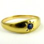 Antique Gold Ring with Single Set Central Sapphire  LAYBY AVAILABLE