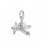 Romantic Cupid Charm 925 Silver Plated with Platinum for Bracelet Necklace B05042J
