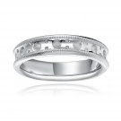 925 Sterling Silver Dots Crafting Men Fashion Ring Band / Pendant  B05730R
