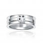 925 Sterling Silver LOVE Black Diamond Unisex Fashion Ring Band / Pendant B05685R