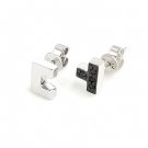 925 Sterling Silver Tetris Perfect Match Stud Earrings (Couple Pair) Fashion Jewelry C06158LSET