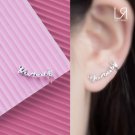 Yo! Baby- 925 Sterling Silver English Word Single Stud Earring, Women Girl Teens Jewelry C06387L