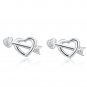 925 Silver Cupid Arrow Heart Stud Earrings, Fashion Women Jewelry C05768E