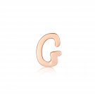 9K Rose Gold Alphabet Initial Letter "G" Single Stud Earring C06510L