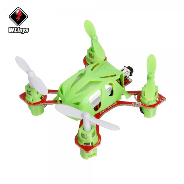 World's Smallest Wltoys V272 2.4G 4CH 6 Axis Nano RC Quadcopter with Big Transmitter RTF Green