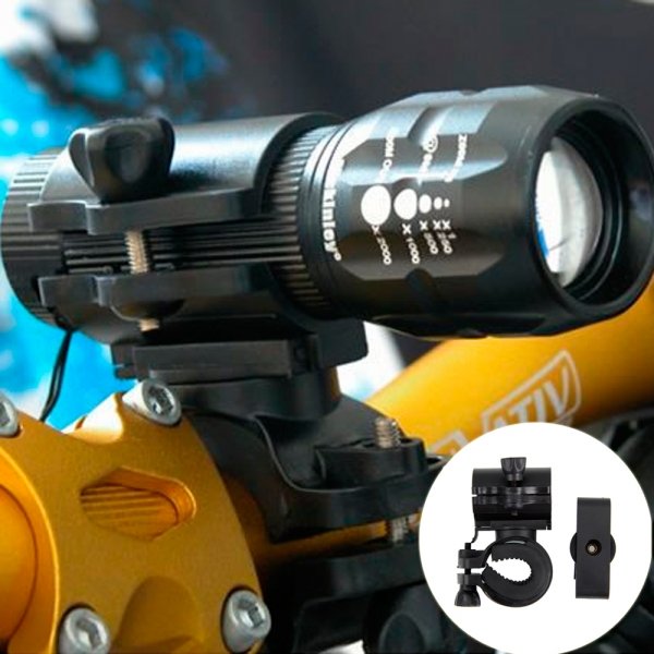 360 Degree Rotatable Multifunctional Bike Headlight Holder