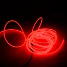 DY LED Flexible Lamp 3M 2-3mm Steel Wire Rope LED Strip with Controller Red