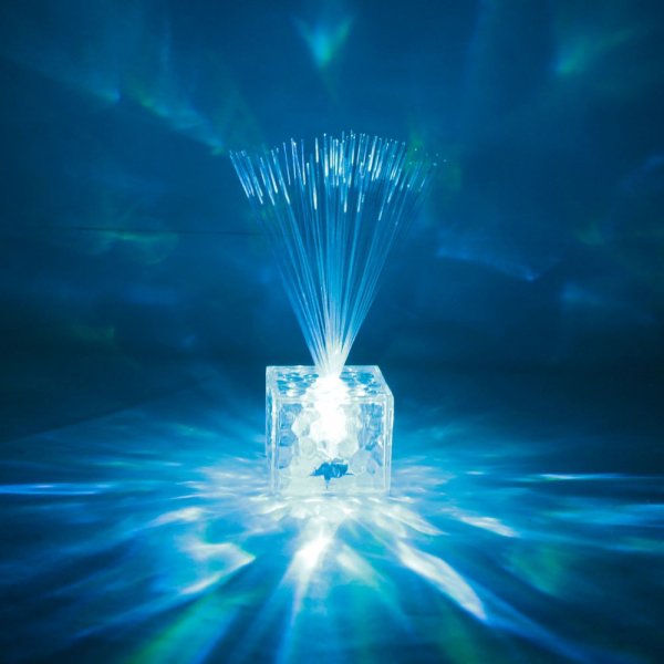 Cube Color Changing Optical Fiber LED Night Light