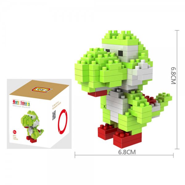 LOZ-9331 130pcs Cartoon Dinosaur Plastic Mini Diamond Building Blocks Set DIY Educational Toy