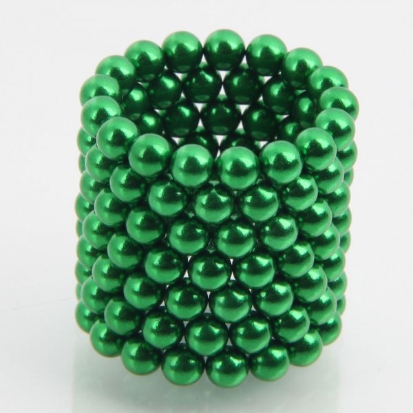 125pcs 5mm DIY Buckyballs Neocube Magic Beads Magnetic Toy Green