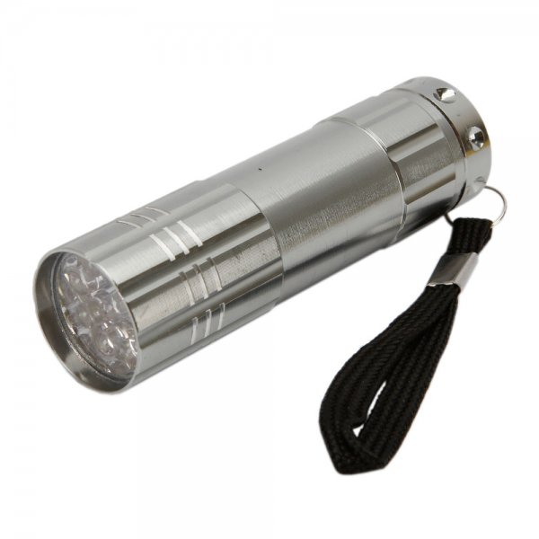 3W 9 LEDs 100LM Super Bright Flashlight Electric Torch White (3*AAA)
