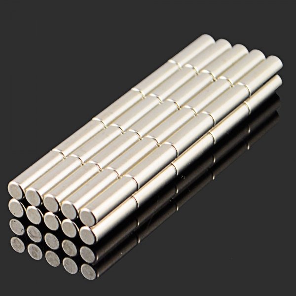 50pcs Round NdFeB Neodymium Magnet DIY Puzzle Set 3 x 10mm Silver