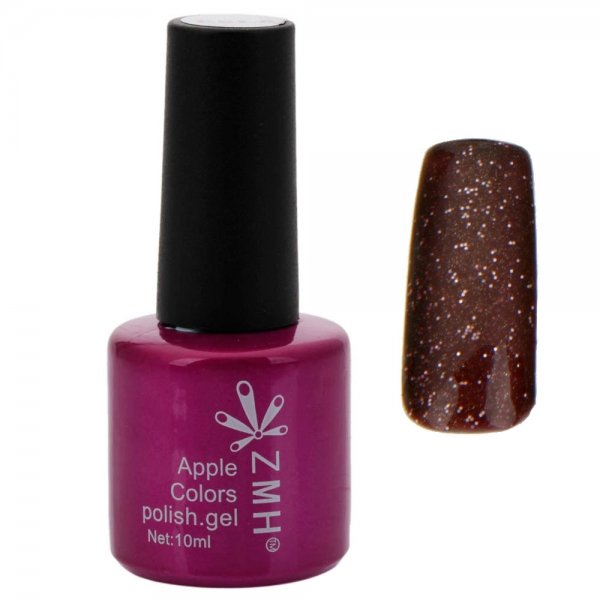 8mL 3-in-1 Quick Drying Long-lasting UV Gel Nail Polish Pearly-lustre Coffee