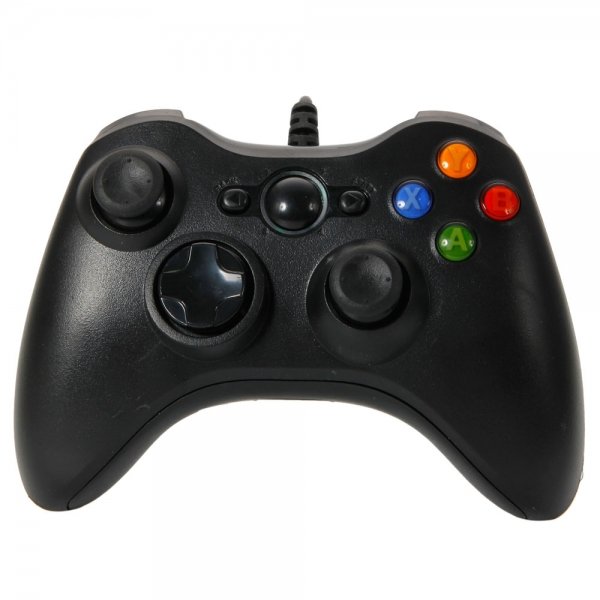 USB Wired Controller for Xbox 360 & Windows PC Black