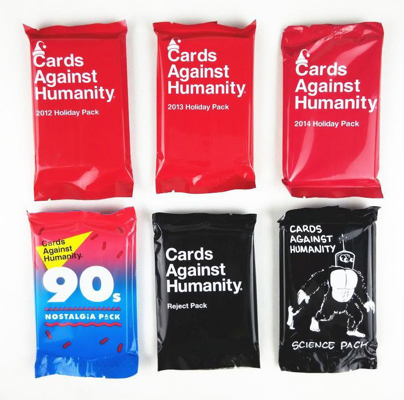 Cards Against Humanity Holiday Pack, Reject Pack, Science Pack, 90s Nostalgia Pack