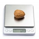 500g/0.01g Stainless Steel Digital Kitchen Weighing Scale Backlit LCD