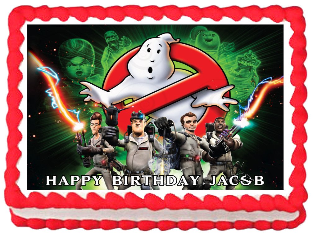 Edible Ghostbuster Image Cake Topper 1 4 Sheet (10.5