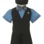 Dress Shorts Suit Tuxedo Outfit Set-Baby Boys & Toddler, Blue-Gray Pinstripe