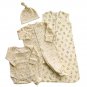 NEW HALO 4-Piece Organic Layette Set - Cowboy  Small