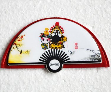 Fan Shaped Stainless Steel Unbreakable Cosmetic Mirror,Pocket Mirror, Purse Mirror, Handbag Mirror