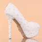 Party Shoes, Prom Shoes, Bridal Shoes--Full Pearls with Elegant Crystal Peafowl Platform Shoes