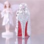 Prom Shoes, Bridal Shoes, Wedding Shoes--Sweet Pink Crystal Rhinestone Pattern Platform Shoes