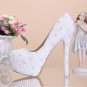 Party Shoes, Bridal Shoes, Wedding Shoes--Elegant Mixed Pearls with Crystal Rhinestone Pumps