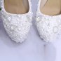 Wedding Shoes , Prom Shoes, Bridal Shoes--Princess Pearls with Crystal Rhinestone Flower Party Shoes