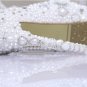 Wedding Shoes , Prom Shoes, Bridal Shoes--Princess Pearls with Crystal Rhinestone Flower Party Shoes