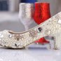 Evening Shoes, Party Shoes , Bridal Shoes-Princess Pearls with Crystal Rhinestone Flower Prom Shoes