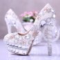 Party Shoes, Wedding Shoes,Party Shoes,Prom Shoes--Luxury Mixed Pearls with Shiny Crystal Rhinestone