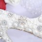 Bridal Pumps, Prom Shoes, Wedding Shoes--Luxury Mixed Size Pearls with Shiny Crystal Rhinestone