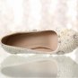 Party Shoes, Prom Shoes, Bridal Shoes, Wedding Shoes--Elegant Pearls with Crystal Bridal Pumps