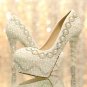 Party Shoes, Wedding Heels, Bridal Shoes--Elegant Pearls and Crystal Rhinestone Wedding Shoes