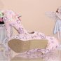 Wedding Shoes, Bridal Heels, Party Shoes-Pink Pearls with Crystal Rhinestone Flower Prom Shoes