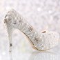 Party Shoes, Prom Shoes, Bridal Shoes, Wedding Shoes-Luxury Pearls and Crystal Flower Bridal Pumps