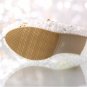Party Shoes, Prom Shoes, Bridal Shoes, Wedding Shoes-Luxury Pearls and Crystal Flower Bridal Pumps