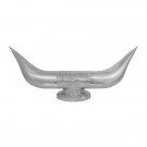 Chrome Bull Horn Hood Ornament