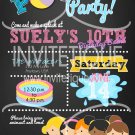 Girls Pool Party Birthday Bash Invitation, End of School Bash