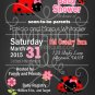 Ladybug Baby Shower Invitation | 1st Birthday Party Invitation | Birthday Invitations Printable