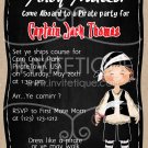 Pirate Party Invitation | Pirate Birthday Invitation | Pirate Invitation | Boy Birthday