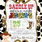cowboy invitation - Western party | First birthday | Boy Birthday party | Baby shower