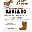 Western Baby Shower| Western Cowboy Baby Shower | Birthday | Cowboy Invitations
