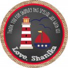 Nautical Burlap Circle Favor Tags PRINTABLE