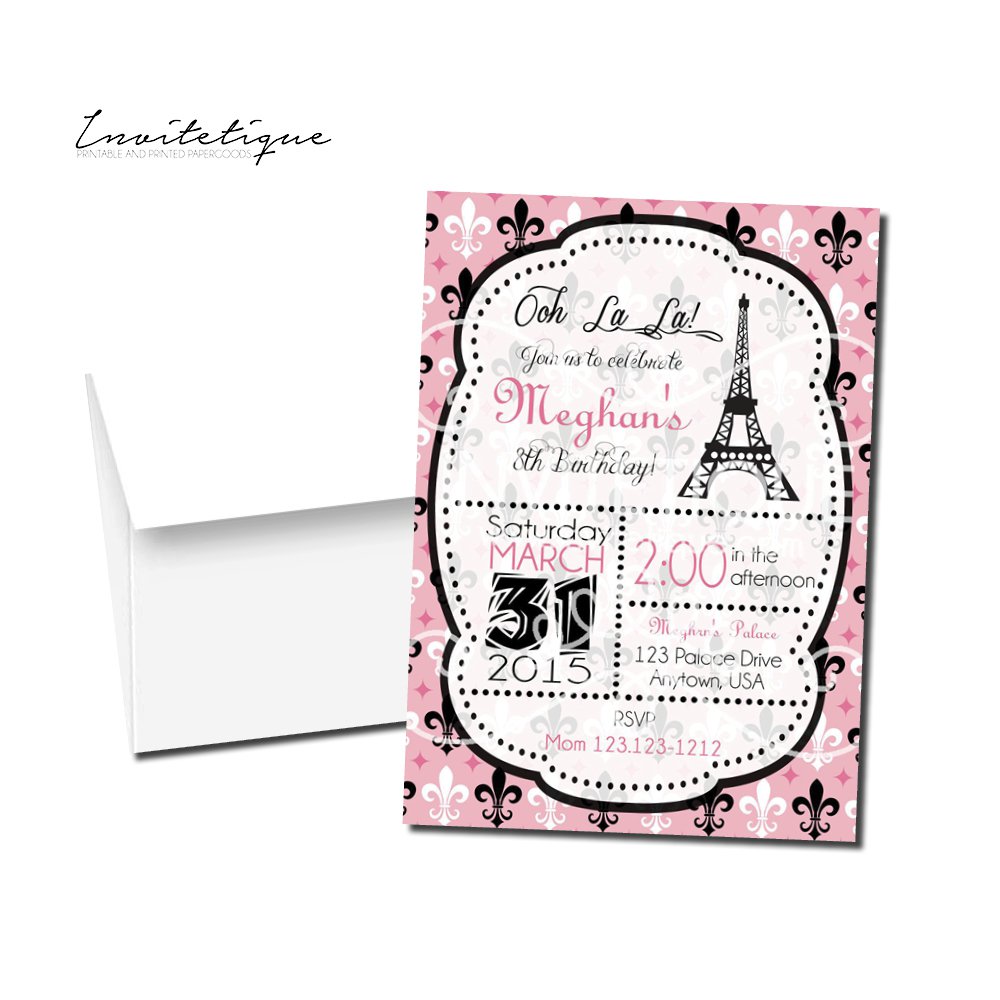 PARIS BIRTHDAY INVITATION - PI-4900